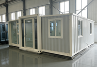 Populaire en Europe, maison conteneur extensible à 2 étages, 20 pieds, 40 pieds, maison conteneur préfabriquée moderne, 3 chambres