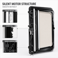 Pare-soleil pour toit en verre Tesla Model 3, moteur électrique rétractable silencieux, anti-éblouissement, éclairage ambiant, accessoires pour véhicules électriques
