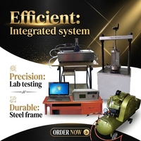 Testeur triaxial de sable saturé, de boue et d'argile, machine de test de sol automatique, équipement géotechnique de laboratoire