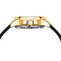 Montre automatique pour homme avec logo personnalisé, boîtier carré en silicone, fournisseur OEM Foksy