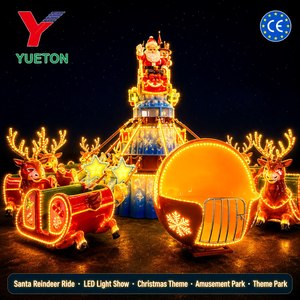 Manège de Noël Renne Rotatif 8 Bras 16 Places Lumières LED Parc d'Attractions Manège Familial pour Enfants Certifié CE Vente Directe Usine - Product Image 2