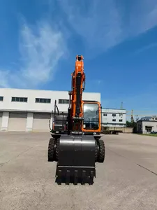 Excavadora de Ruedas Develon DX150WE de 15 Toneladas, Usada, para Movimiento de Tierras en Construcción - Product Image 5