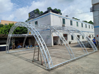 Estructura de Aluminio para Techo de Túnel, Estructura de Escenario para Festivales de Música, Domo para Espectáculos de Luces, Estructura Arqueada para Eventos, Estructura de Exhibición para Conciertos en Vivo