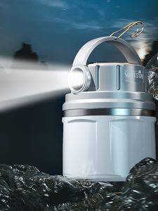 Warsun EB05 Hochleistungs-<span class=keywords><strong>LED</strong></span>-Flutlicht mit Doppellichtquelle, Wiederaufladbar, Tragbare Gartenbeleuchtung, Solarbetrieben für Camping - Product Image 6