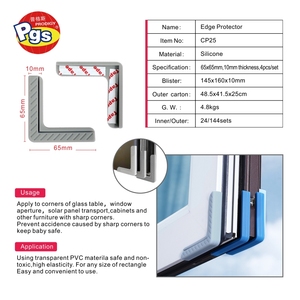 Protections d'angle en silicone non toxique Prodigy CP25, <span class=keywords><strong>protection</strong></span> contre les chocs pour bébé, <span class=keywords><strong>protection</strong></span> d'angle <span class=keywords><strong>de</strong></span> <span class=keywords><strong>table</strong></span> pour bébé - Product Image 4