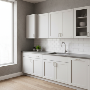 Mobile da Parete Sunique, Cucina Moderna in MDF Laminato, Stile Contemporaneo Rettangolare, Anta con Membrana in PVC, Maniglia e Pomello, Vietnam - Product Image 3