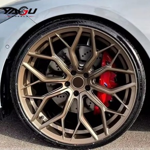 Rines Forjados YAGU HE.1-FF Cromados Plateados de 18 19 20 21 Pulgadas 5x112 5x120 5x114.3 para Autos BMW Audi Mercedes-Benz Tesla - Product Image 5