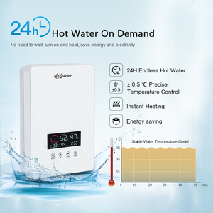 8000W Instant Electric <b>Shower</b> with Digital LED Display and Glass Touch for Colombia - Product Image 1