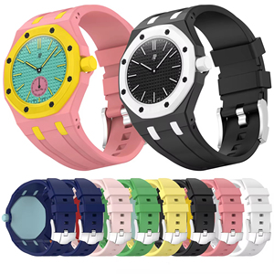 <span class=keywords><strong>Correa</strong></span> de Silicona con Caja de Plástico para Reloj Royal Pop, <span class=keywords><strong>2</strong></span> en 1, <span class=keywords><strong>Correa</strong></span> de Reloj para Mujer y Hombre, Popular, Universal - Product Image 3