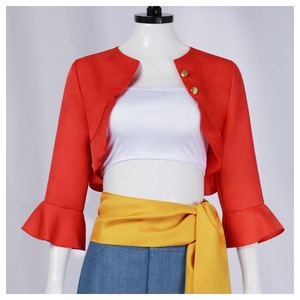 Disfraz de Cosplay de Luffy de One Piece de Saint Vida con Sujetador y Chaqueta, Talla M, Traje de Anime para Mujer - Product Image 4