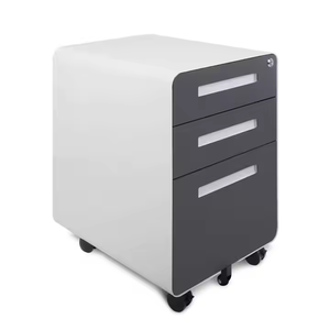 Moderno Armadietto Portadocumenti in Acciaio con Ruote per Casa, Ufficio, Camera da Letto, Scuola, <span class=keywords><strong>Mobile</strong></span> con 3 Cassetti - Product Image 2