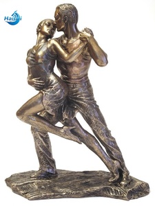 Escultura de Bronce Personalizada de Tamaño Real, Romántica, Moderna, para Exteriores, Pareja Bailando, Estatua de Metal de Mujer y Hombre Desnudos Bailando - Product Image 4