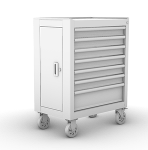 Carrello Modulare di Alta Qualità su Ruote per Uso Intensivo in Acciaio, Banco <span class=keywords><strong>da</strong></span> <span class=keywords><strong>Lavoro</strong></span> per Officina e Garage, Armadietto Portautensili a 7 Cassetti - Product Image 4