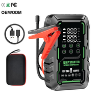 Démarreur portable 6-en-1 pour voiture, booster de batterie, chargeur de batterie externe 3000A, pack de batteries au lithium, compresseur d'air pour pneus