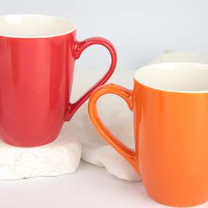 Cangkir kopi kustom porselen Premium Logo ukiran Laser grosir mug teh keramik untuk cetak dengan pegangan - Product Image 5