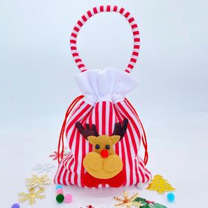 Sacs cadeaux de Noël en gros avec cordon de serrage pour bonbons et cadeaux - Product Image 4