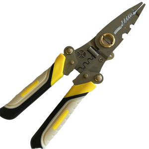 215mm multifonctionnel robuste 65 pinces à dénuder en acier au manganèse coupe pliante pour le sertissage de tuyaux en cuivre <span class=keywords><strong>PVC</strong></span>/PPR - Product Image 3