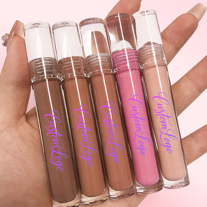 <strong>Bulk</strong> Cosmetics Makeup Lip Gloss Vendors Private Label Nude Clear Glossy <strong>Vegan</strong> Lipgloss - Product Image 2