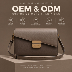 Sac bandoulière homme en cuir PU, sac messager minimaliste, sac à rabat décontracté pour affaires, sac à bandoulière réglable, OEM ODM - Product Image 1
