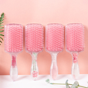 Nouvelle Arrivée Brosse <span class=keywords><strong>à</strong></span> Cheveux Rose <span class=keywords><strong>à</strong></span> Coussin d'Air pour Massage de la <span class=keywords><strong>Tête</strong></span>, Motif Papillon Mignon de Dessin Animé pour Filles, Usage Domestique - Product Image 4