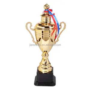 Eccellente premio per i dipendenti riunione annuale coppa d'oro trofeo giochi per bambini trofeo creativo in metallo concorso champion
