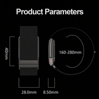 Bracelet intelligent de fitness avec suivi du sommeil et batterie de 180 mAh, longue autonomie, bracelet intelligent de suivi d'activité pour Android et iPhone