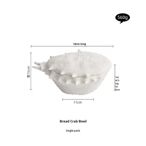 Creative <b>Crab</b> Bowl Ceramic Soup Noodle Bowl Hotel Restaurant Special Tableware High-end Light Luxury Retro Style Dish Plating - Product Image 6