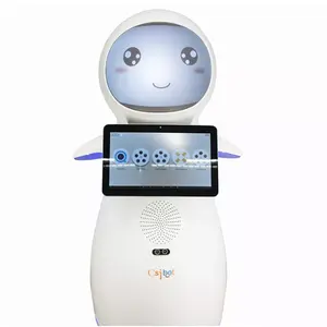 Robot Reception utilizzato a scuola come Robot educativo neve con navigazione Laser con carica automatica