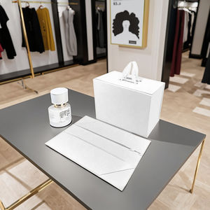 Özel siyah sert karton kutu katlanır manyetik hediye kutusu ambalaj için giysi - Product Image 5