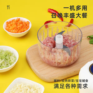 Mini prensa de ajos eléctrica con batería de 5V, carcasa de plástico, picadora de alimentos multifuncional para uso en la cocina - Product Image 2