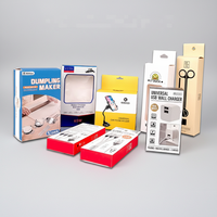Boîte en carton pliable recyclable avec impression personnalisée pour emballage de chargeur de téléphone, câble de données, écouteurs, appareil photo avec pelliculage mat