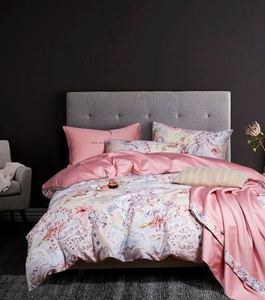 Parure de lit 3 pièces en satin de coton 100% à faible MOQ, motif floral, 300 fils, certifiée OEKO-TEX, écologique, style européen - Product Image 1