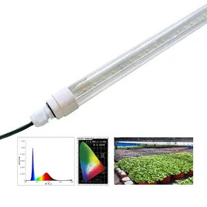 220 فولت لمزارع البستان قضيب led فردي 100 سم 120 سم 3 قدم ضوء زراعة led بالأشعة فوق البنفسجية طول موجي 400 نانومتر 700 نانومتر للخضروات