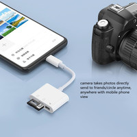 Lector de Tarjetas Externo Multifunción 3 en 1 de Alta Velocidad a Precio de Fábrica para Puerto USB Tipo C OTG, Kit de Conexión para Tarjetas SD, TF y Cámaras