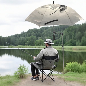 Heavy Duty 8 Ribs Fiberglass Pongee Custom Logo Straight <b>Umbrella</b> Waterproof Durable American Style Golf <b>Umbrella</b> for Storm Rain - Product Image 3