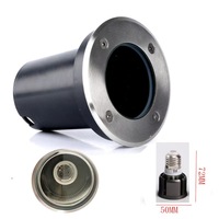 IP65 LED Underground Road Deck Escalera Luces 3W 5W GU10 MR16 E27 para uso de luz de jardín enterrada de aluminio al aire libre
