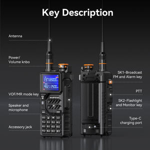 Baofeng Uv K5 Plus Interphone <span class=keywords><strong>2</strong></span>-weg Radio Lange Afstand Uhf Vhf Talkie Walkie Baofeng UV-k5 Plus Wakie Talkie - Product Image 3