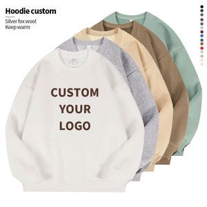 เสื้อสเวตเชิ้ตคอกลมผ้าคอตตอนผสมเนื้อหนัก 420gsm สำหรับผู้ชายและผู้หญิง สวมใส่ได้ทั้งแบบลำลองและออกกำลังกาย - Product Image 1