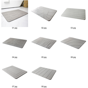 Tapis de bain en pierre à séchage rapide antidérapant Super absorbant terre de diatomées tapis de douche de salle de bain tapis de sol à séchage rapide - Product Image 2