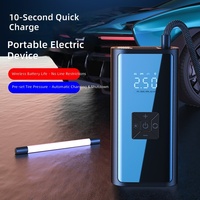Mini gonfleur de pneus de voiture portable ABS, recharge USB, affichage numérique pour véhicules de tourisme