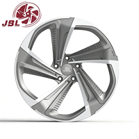 Jantes forgées monobloc 16-24 pouces, finition canon de fusil usinée, 5 branches, en alliage d'aluminium pour berlines de luxe, SUV, véhicules électriques et tuning performance