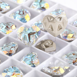 Lan Guang Usine En Gros Super Qualité K9 Coeur Forme Non-Hotfix Verre Strass <span class=keywords><strong>Chaton</strong></span> Cristal pour Vêtement Nail <span class=keywords><strong>Art</strong></span> - Product Image 4