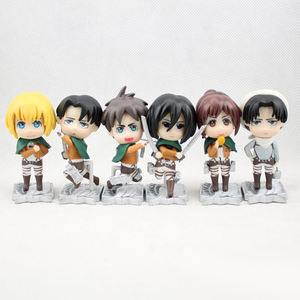 Venta caliente 6mini figura dollst personalizado OME PU juguetes de vinilo pvc <span class=keywords><strong>ataque</strong></span> en Titán MINI juguetes anime figura de acción - Product Image 1