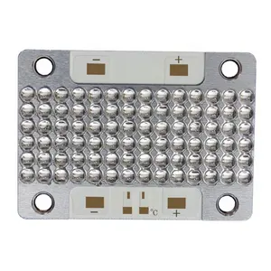 312W High Power Module Cooper Materiaal 385nm 395nm 405nm 51*36Mm 15-18W/Cm2 Cob Uv Led Module Voor Uitharding Voor Fotokatalyse