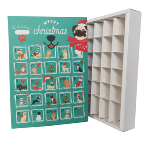 Scatole Calendario dell'Avvento <span class=keywords><strong>per</strong></span> Cani in PET Riciclato, Goffrate e Laminate Opache, con Snack <span class=keywords><strong>per</strong></span> Cuccioli, Natale 2023, Consegna in 25 Giorni - Product Image 2
