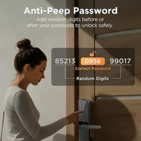 Serrure intelligente TTLock pour armoire avec contrôle par application, clavier et RFID pour portes en aluminium/bois, stockage cloud