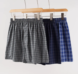 Pantalones cortos de pijama de algodón 100% para hombre, pantalones de playa a rayas informales con pantalones <span class=keywords><strong>Aro</strong></span> a cuadros transpirables - Product Image 2