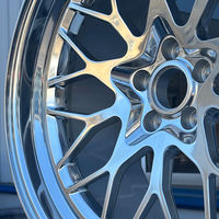 Roda Mobil Penumpang Roda Tempa Poles Khusus 5x112 5x130 20 21 inci Desain Mesh Roda Mobil untuk M3 G80 M4 G82 992