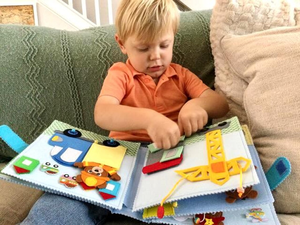Giocattoli Educativi <span class=keywords><strong>Montessori</strong></span> 2025, Nuova Tavola delle Attività in Feltro Morbido a Tema Aereo e Auto, Personalizzabile in Colore e Dimensioni, per Bambini, Marca FUAN - Product Image 2
