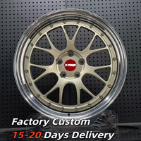 Jantes forgées sur mesure en alliage d'aluminium à deux pièces, à déport profond, 18, 19, 20, 21, 22 pouces, 5X114.3, 5X112, 5X120, 5x115 pour Honda Toyota Corolla